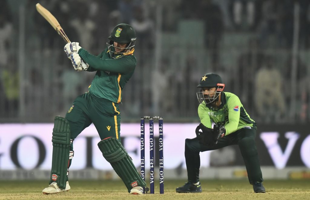 Quinton de Kock batting 2 6 November 2025 Muhammad Sameer Ali Getty Images