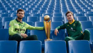 Shaheen Shah Afridi Matthew Breetzke @TheRealPCB X