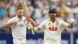 Travis Head hundred 22 Nov 2025 Darrian Traynor Getty Images