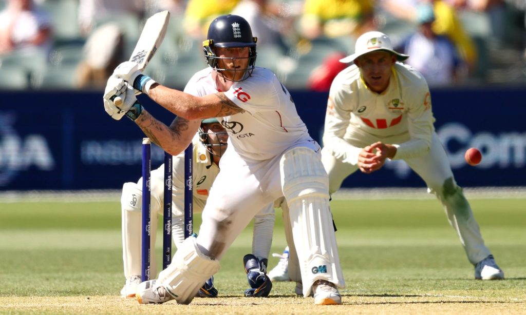 ADELAIDE, AUSTRALIA - DECEMBER 18: Ben Stokes of England bats during day two of the Third Test Match in the 2025-26 Ashes Series between Australia and England at Adelaide Oval on December 18, 2025 in Adelaide, Australia. (Photo by Robert Cianflone/Getty Images)