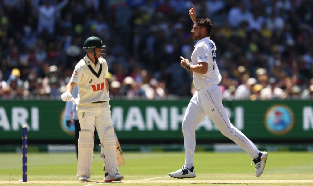 Josh Tongue Marnus Labuschagne 27 December 2025 Robert Cianflone Getty Images