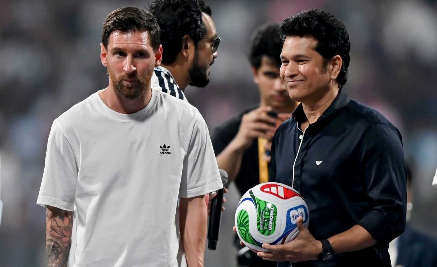 ‘Golden moment’ as Messi meets Tendulkar