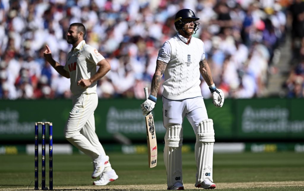 Michael Neser Ben Stokes 26 December 2025 Gareth Copley Getty Images