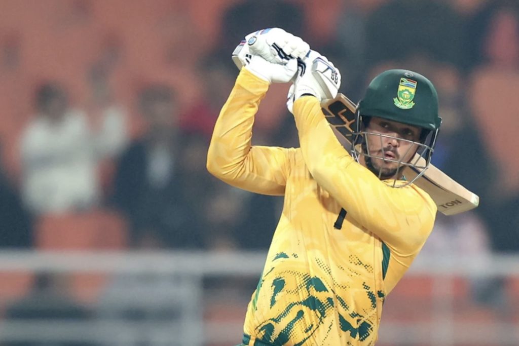 Quinton de Kock bats 12 Dec 2025 BCCI