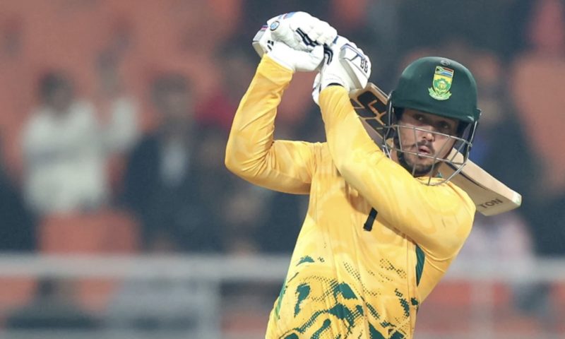 Quinton de Kock bats 12 Dec 2025 BCCI