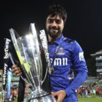Rashid Khan SA20 trophy Shaun Roy Sportzpics