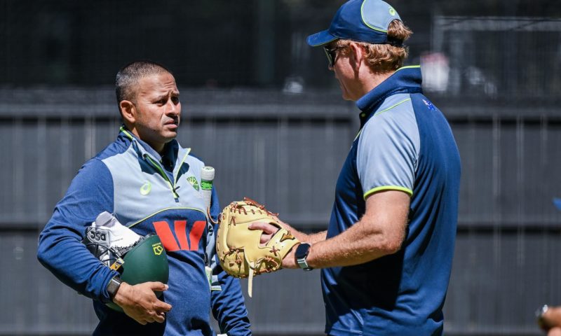 Usman Khawaja Andrew McDonald 16 Dec 2025 Mark Brake Getty Images