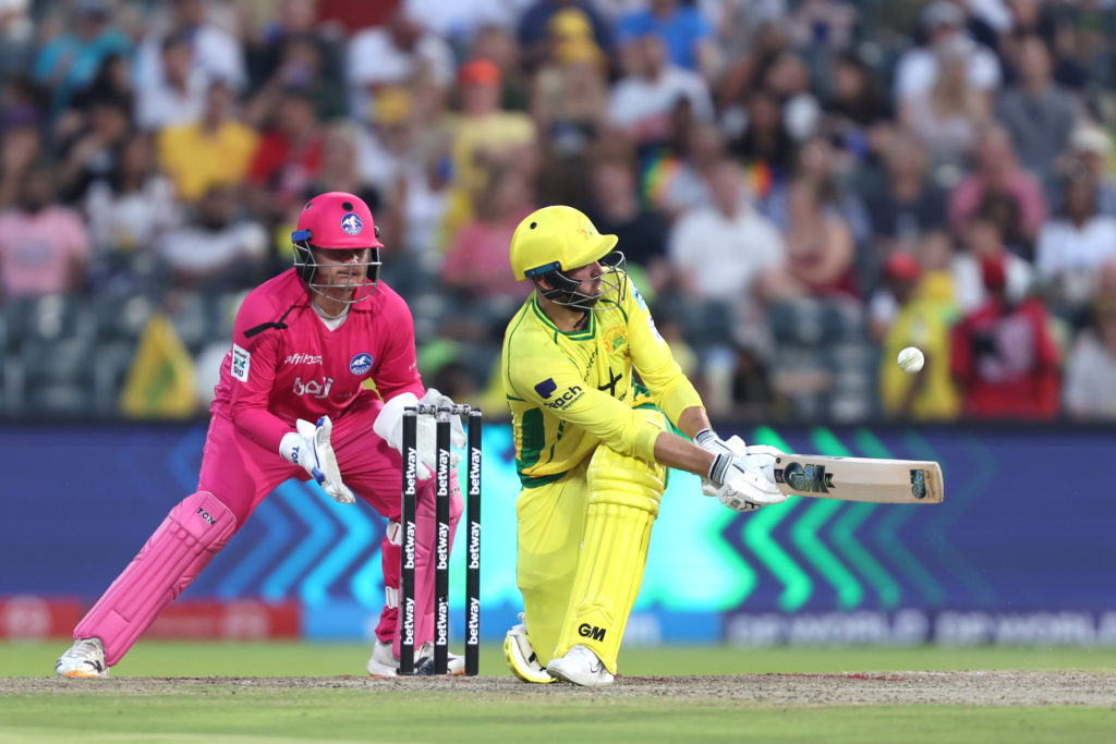 James Vince of Joburg Super Kings play a shot during match 17 of the Betway SA20 season 4 between Joburg Super Kings (JSK) and The Paarl Royals (PR) held at the Wanderers Cricket Stadium in Sandton, Johannesburg , South Africa on the 3rd January 2026