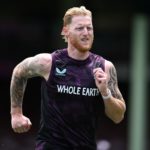SYDNEY, AUSTRALIA - JANUARY 02: England captain Ben Stokes warms up during an England Test cricket squad training session at Sydney Cricket Ground on January 02, 2026 in Sydney, Australia. (Photo by Gareth Copley/Getty Images)