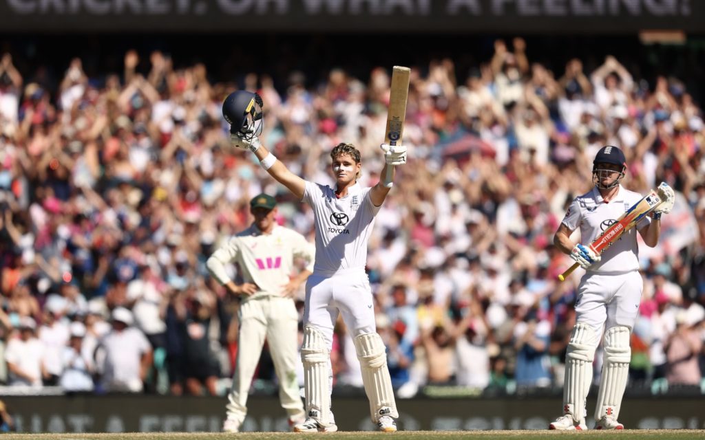 Jacob Bethell century 7 Jan 2026 Robert Cianflone Getty Images