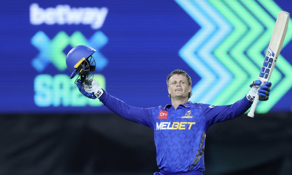 Ryan Rickelton century 10 January 2026 Ron Gaunt Sportzpics