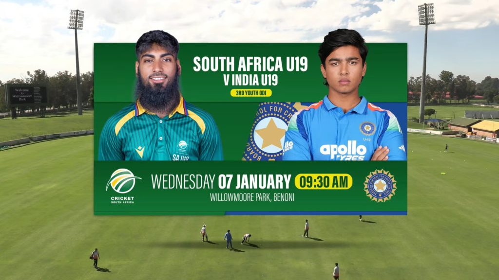 Watch: SA U19 vs India U19 (3rd YODI)