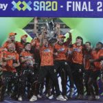 Sunrisers Tristan Stubbs SA20 trophy Toby Gaunt:Sportzpics