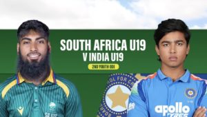 WATCH LIVE SA U19 vs India U19 2nd YODI