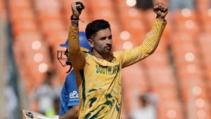 Keshav Maharaj 11 February 2026 Surjeet Yadav ICC via Getty Images