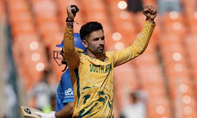 Keshav Maharaj 11 February 2026 Surjeet Yadav ICC via Getty Images