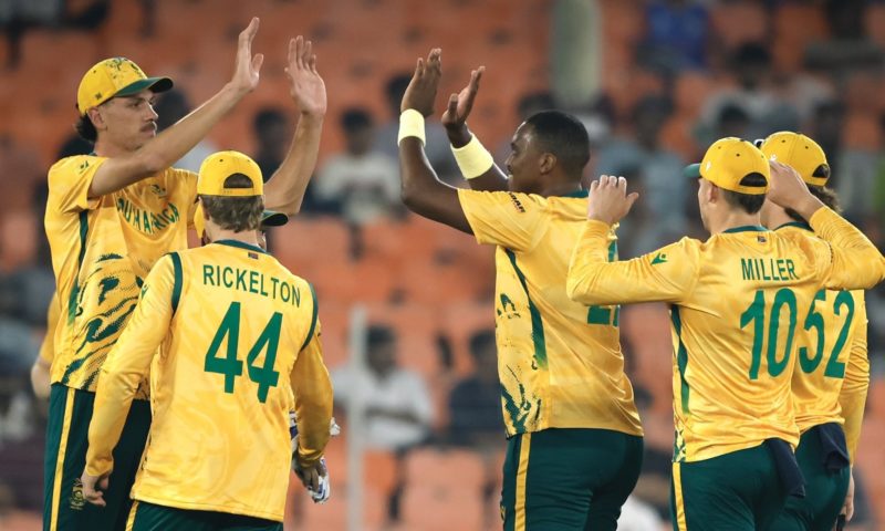 Lungi Ngidi Proteas wicket 9 Feb 2026 @ProteasMenCSA