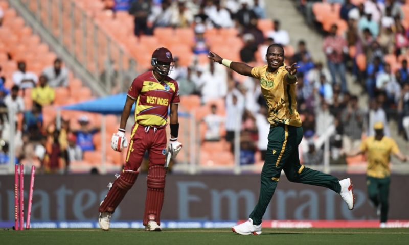 Lungi Ngidi Roston Chase 26 February 2026 Prakash Singh Getty Images