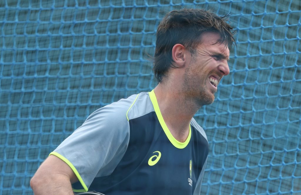 Mitchell Marsh groin Feb 2026 Robert Cianflone Getty Images