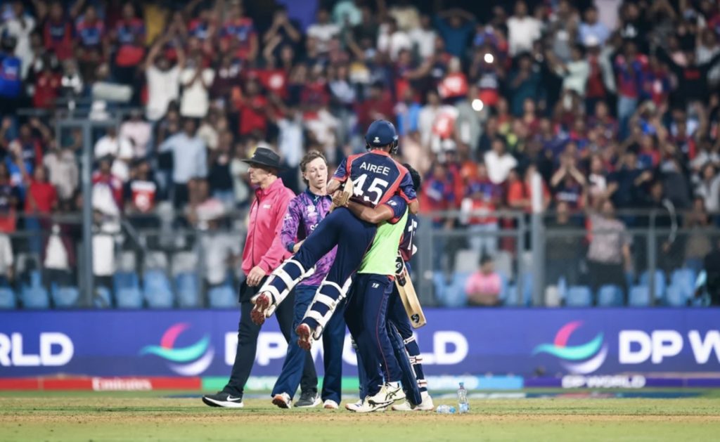 Nepal celebrate 17 Feb 2026 Getty Images