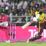 JOHANNESBURG, SOUTH AFRICA - JANUARY 31: Shai Hope of the West Indies during the 3rd KFC T20I match between South Africa and West Indies at DP World Wanderers Stadium on January 31, 2026 in Johannesburg, South Africa. (Photo by Sydney Seshibedi/Gallo Images)
