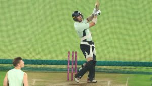 AHMEDABAD, INDIA - MARCH 06: Glenn Phillips of New Zealand during an ICC Men's T20 World Cup India & Sri Lanka 2026 net session at Narendra Modi Stadium on March 06, 2026 in Ahmedabad, India. (Photo by Pankaj Nangia/Getty Images)